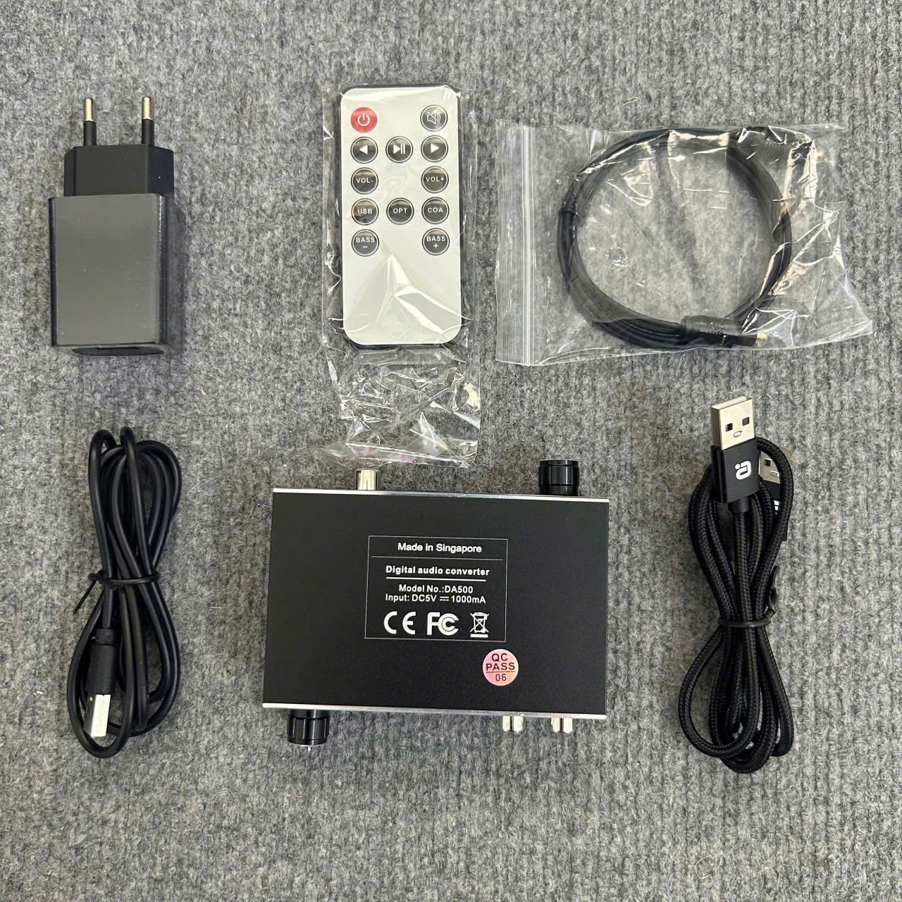DAC JNET DA500 – Giải mã 24 bit/192 kHz, Optical, Coaxial, USB