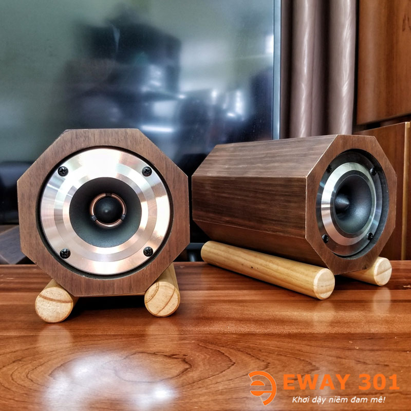 Cặp Loa Treble Pioneer P08802 Lắp Vỏ Gỗ Bát Giác Độc Đáo