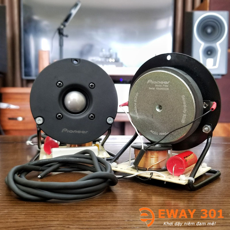 Cặp Loa Treble Pioneer P08S Hàng Bãi Nhật Tích Hợp Phân Tần