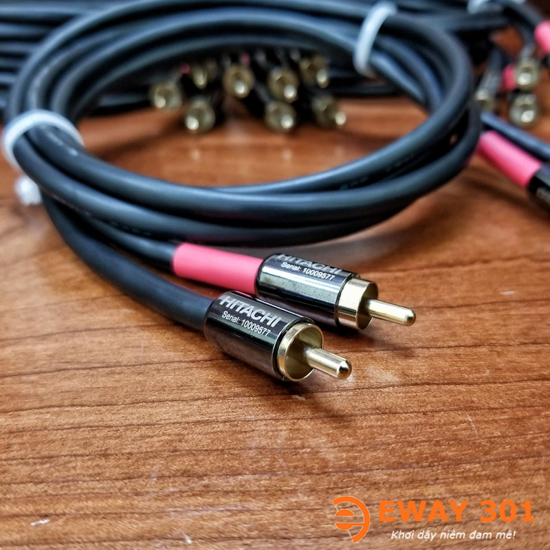 Bộ Dây AV Hitachi 6 Lõi Chống Nhiều Hàng Nhật Bãi Xịn - Dài 1m