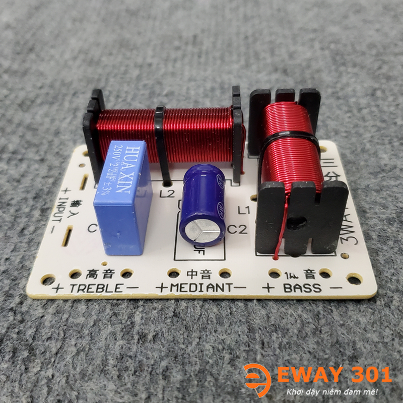 Mạch Phân Tần Loa 3 Đường Tiếng HX-328 - Dùng 1 Bass 1 Mid 1 Treble