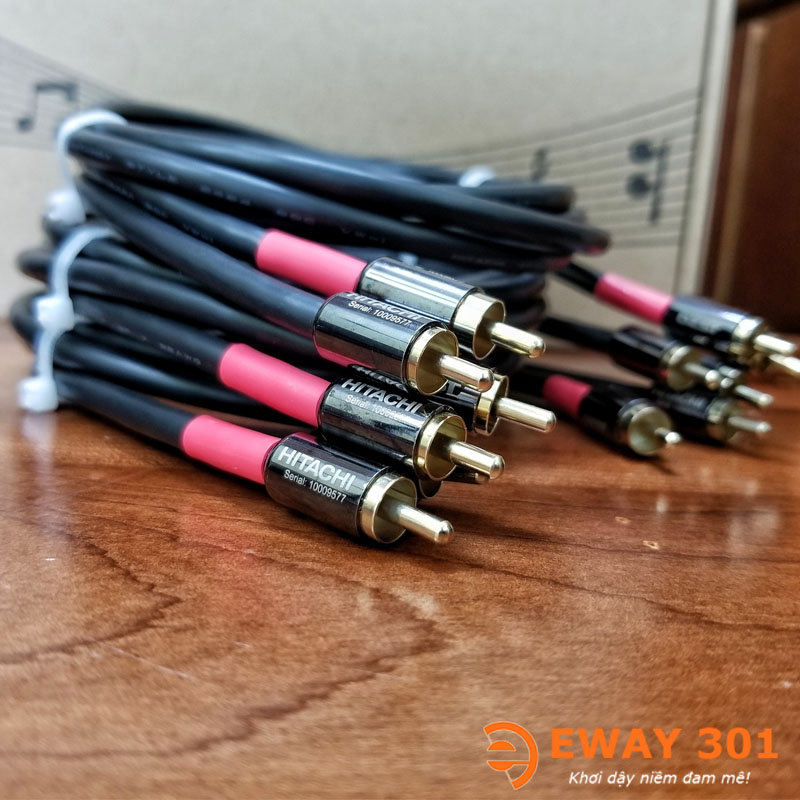 Bộ Dây AV Hitachi 6 Lõi Chống Nhiều Hàng Nhật Bãi Xịn - Dài 1m