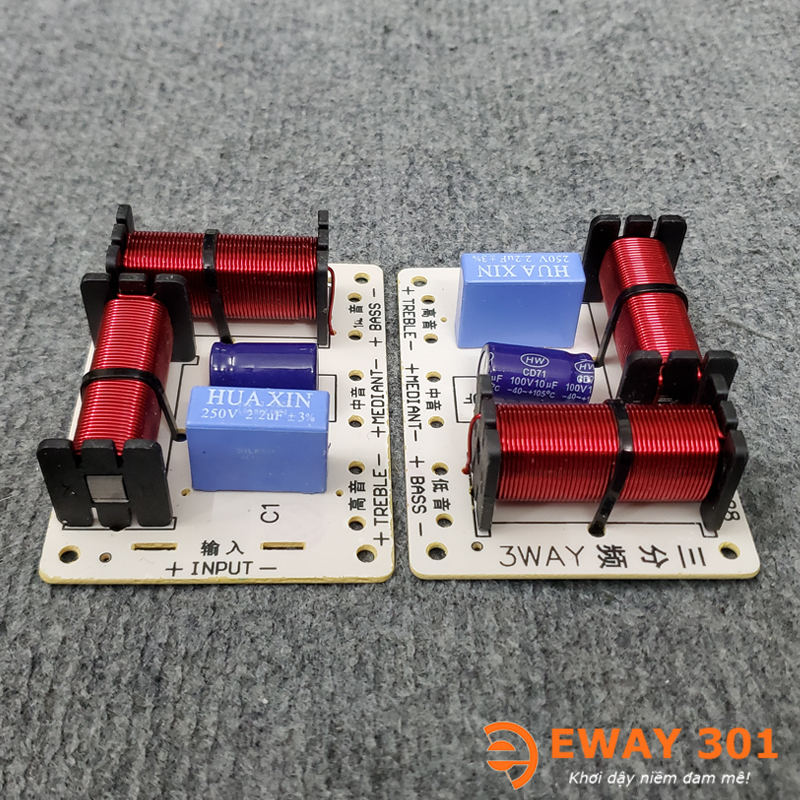 Mạch Phân Tần Loa 3 Đường Tiếng HX-328 - Dùng 1 Bass 1 Mid 1 Treble