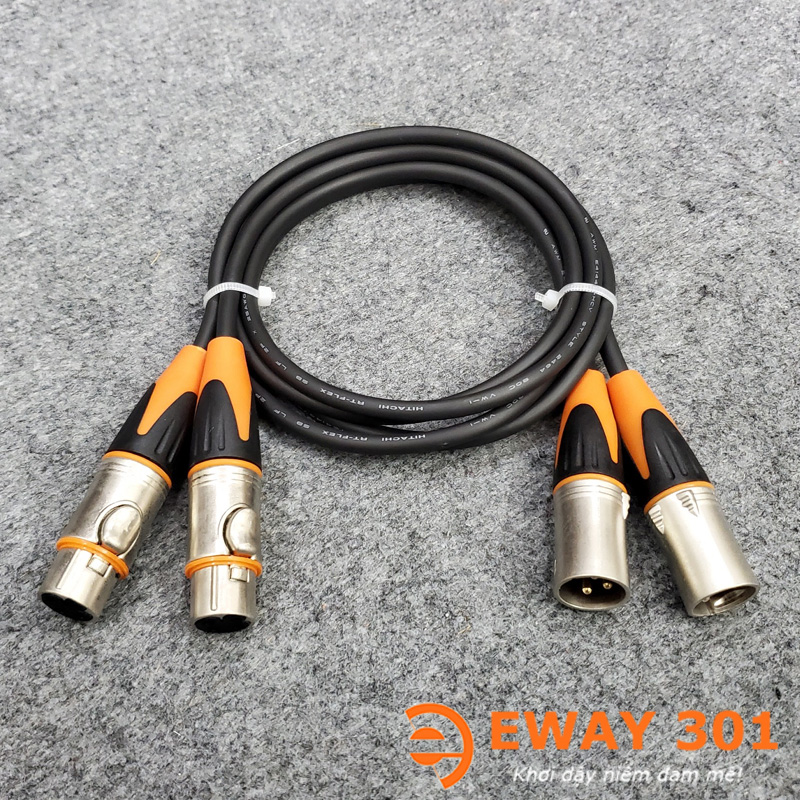 Bộ Dây Canon Đực Cái Hitachi - Dài 1m