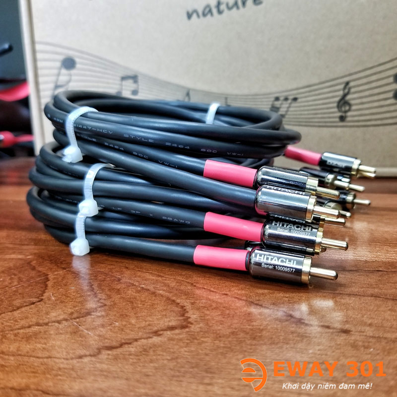 Bộ Dây AV Hitachi 6 Lõi Chống Nhiều Hàng Nhật Bãi Xịn - Dài 1m