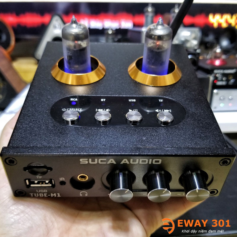 Pre Đèn Suca Audio Tube M1 / Đọc USB - Thẻ Nhớ - Bluetooth 5.0 - Điều Khiển Từ Xa