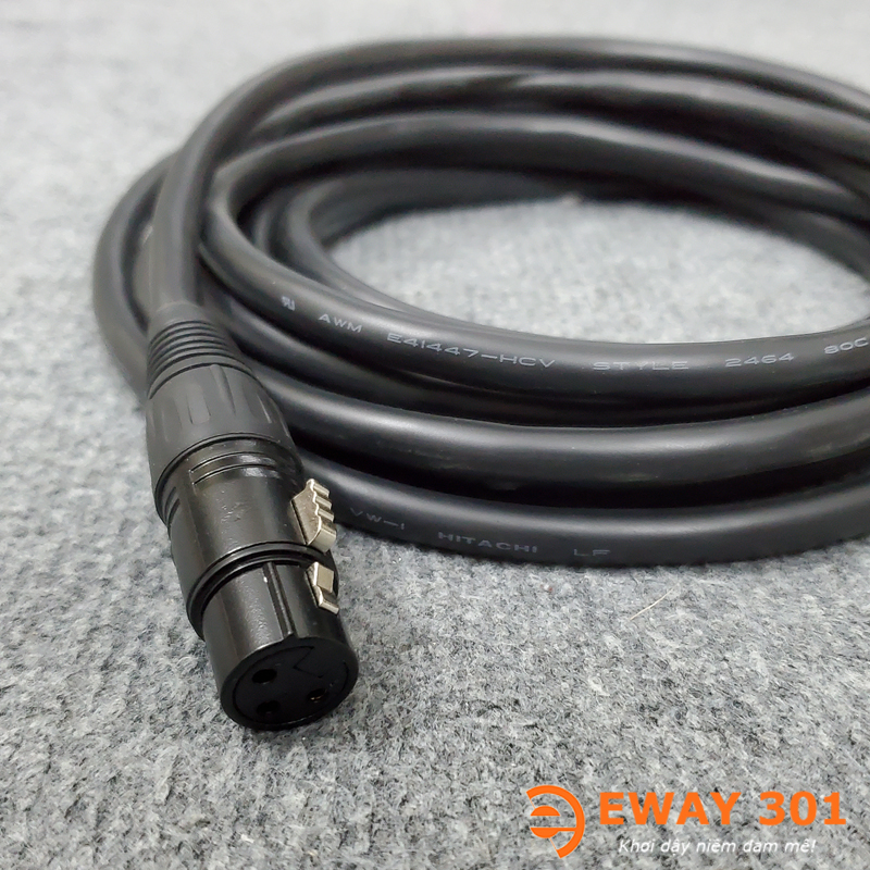 Dây Micro Hitachi Bãi Nhật Xịn Dài 5m - Dây 6 Ly ra Canon Cái
