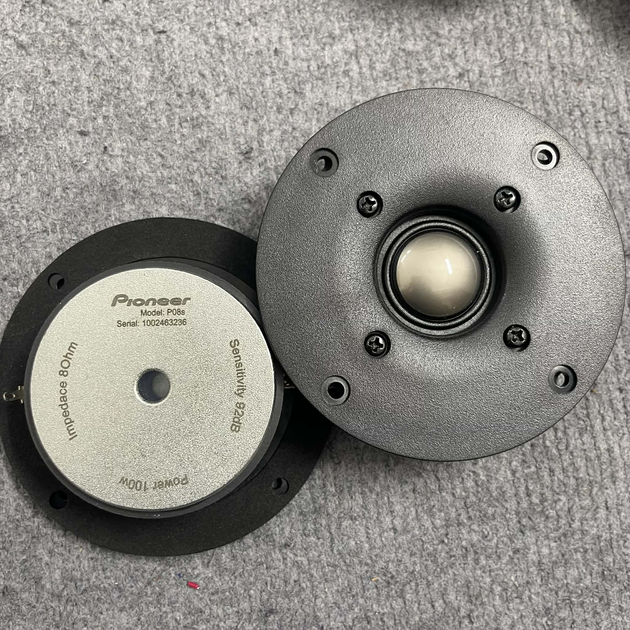 Cặp Treble Dome Màng Lụa Phủ Titan Pioneer - P08s