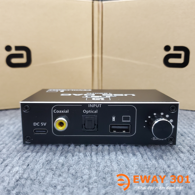 Giải Mã Âm Thanh JNET DAC DA500U Giải Mã Cổng Optical, Coaxial, PC USB