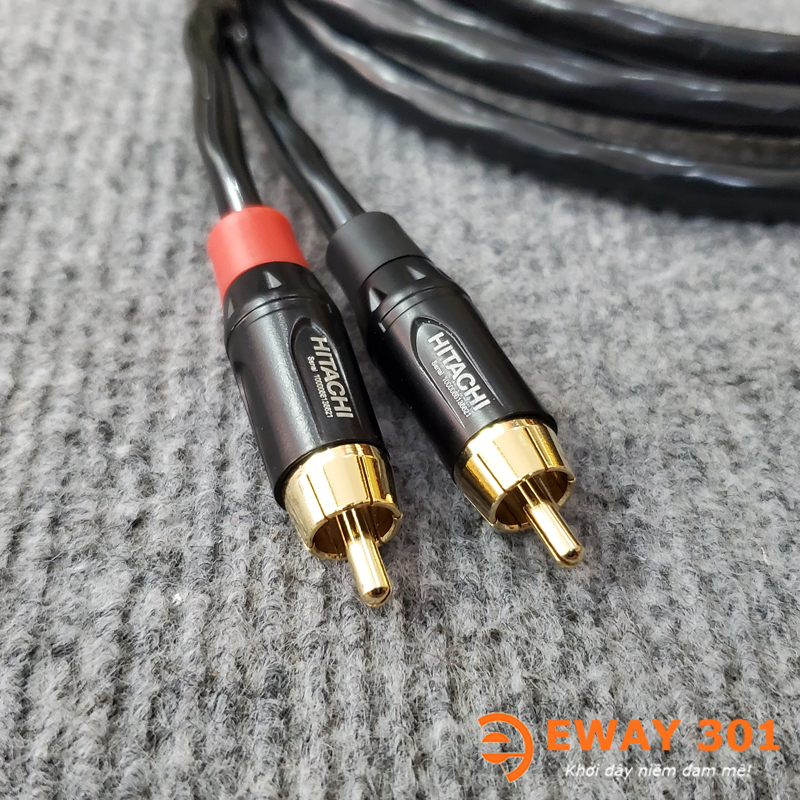Dây Tín Hiệu Cho Loa SUB Điện Hitachi - Dây Canon Cái Ra 2AV
