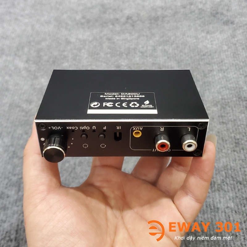 Giải Mã Âm Thanh JNET DAC DA500U Giải Mã Cổng Optical, Coaxial, PC USB
