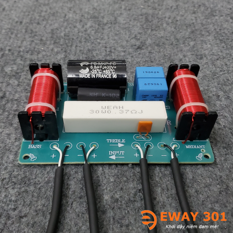 Bộ Mạch Phân Tần Loa 3 Đường Tiếng JNET Có Sẵn Dây Chờ