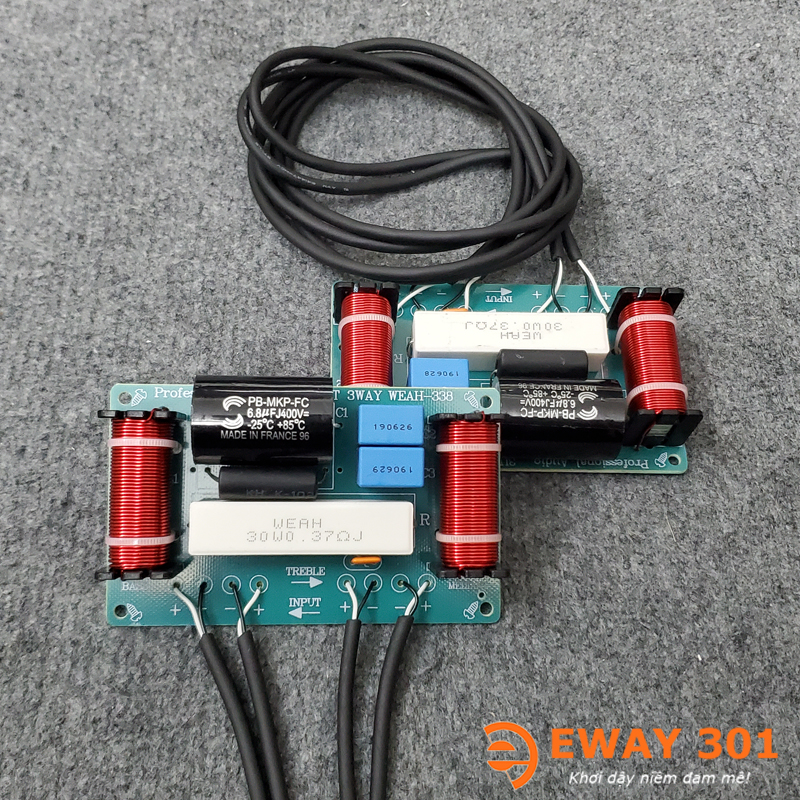 Bộ Mạch Phân Tần Loa 3 Đường Tiếng JNET Có Sẵn Dây Chờ