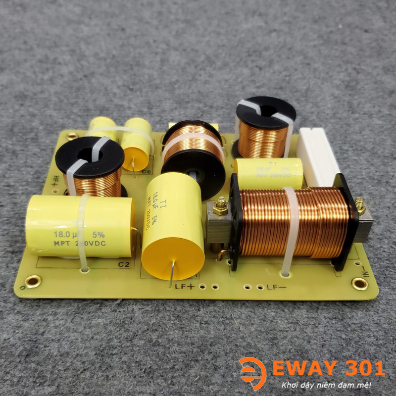 Bộ Mạch Phân Tần Loa Full Đôi SRX-725 - Mạch Phân Tần Loa 2 Bass 1 Treble - Tặng Dây Dẫn Xịn Hàn Sẵn Vào Mạch