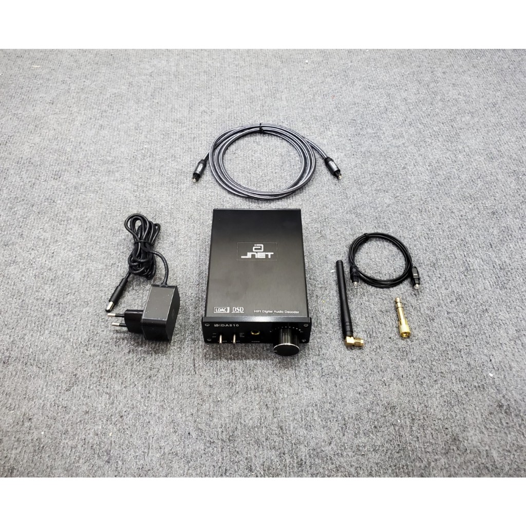 DAC Giải Mã Âm Thanh 32bit Chính Hãng JNet DA810 Tích Hợp LDAC DSD Có Bluetooth - Tặng Dây Quang Bãi
