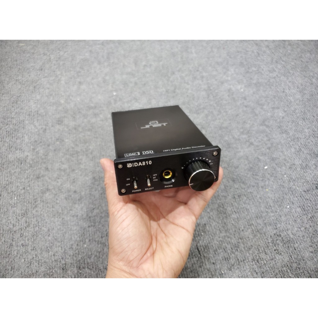 DAC Giải Mã Âm Thanh 32bit Chính Hãng JNet DA810 Tích Hợp LDAC DSD Có Bluetooth - Tặng Dây Quang Bãi