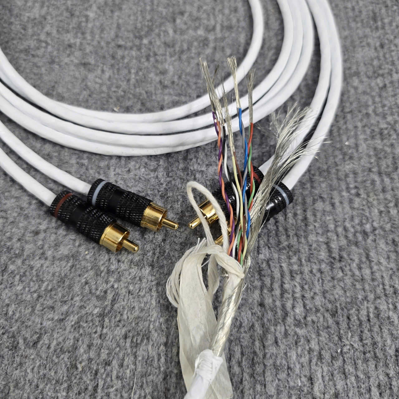 Cặp Dây AV Quân Sự 10 Lõi - Đầu Jack nhỏ gọn, dây chống nhiễu tốt