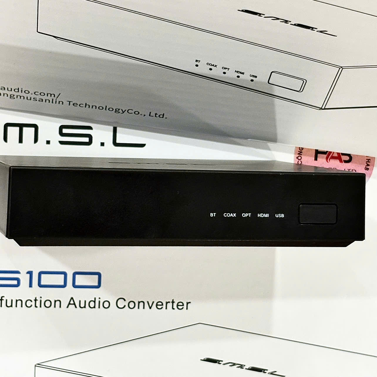Đầu giải mã DAC S.M.S.L PS100 - Có cổng HDMI, Optical, Bluetooth - Giải mã 24bit, 192kHz