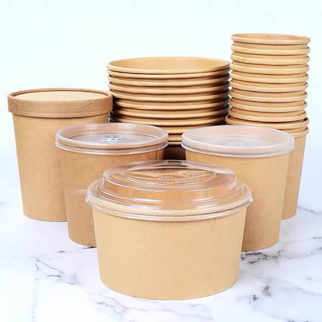 bát giấy với nhiều kích thước tiện lợi