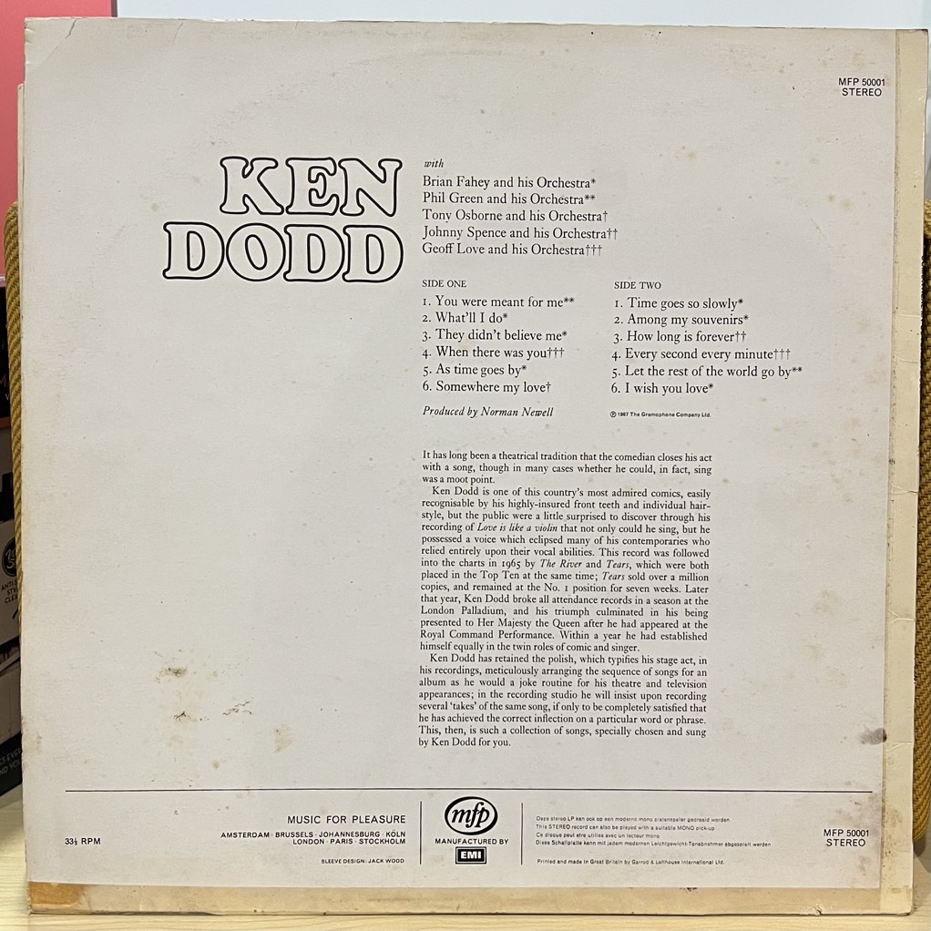 vinyl Ken Dodd – Somewhere My Love
