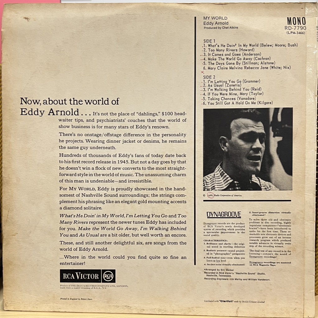 vinyl Eddy Arnold – My World