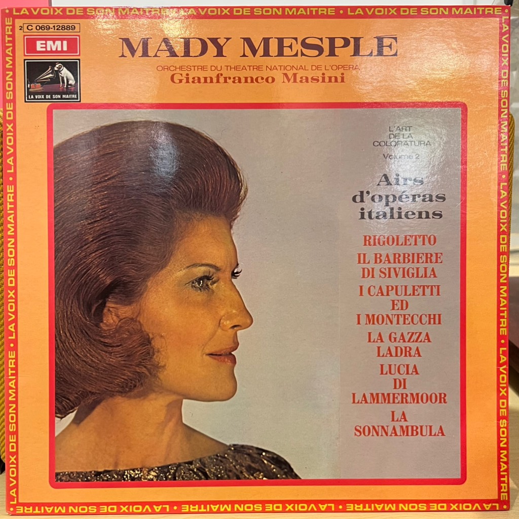 thuê vinyl Mady Mesplé, Orchestre Du Théâtre National De L'Opéra, Gianfranco Masini – L'Art De La Coloratura Volume 2 : Airs D'Opéras Italiens