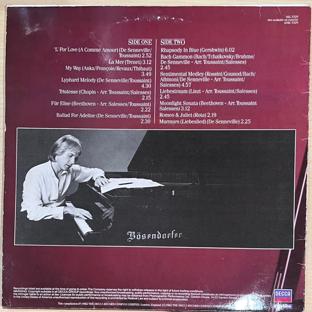 vinyl Richard Clayderman – Richard Clayderman