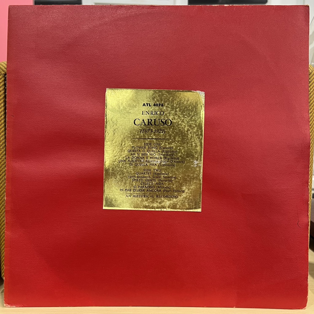 vinyl Enrico Caruso – An Historic Recording