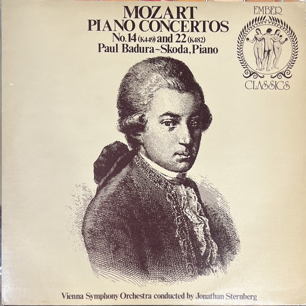 vinyl Paul Badura~Skoda, Vienna Symphony Orchestra, Jonathan Sternberg – Mozart Piano Concertos, No. 14 & 22
