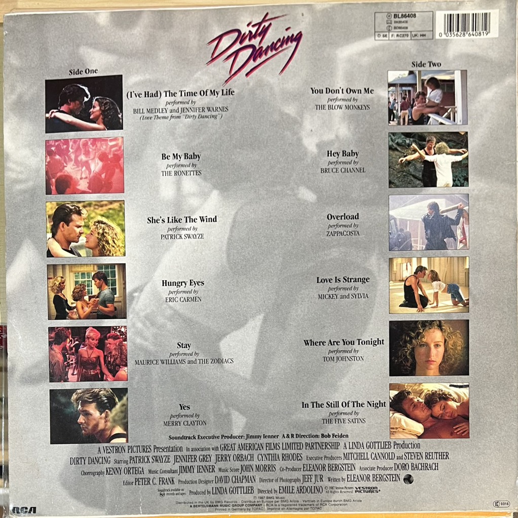 thuê vinyl Various – Dirty Dancing (Original Soundtrack From The Vestron Motion Picture)