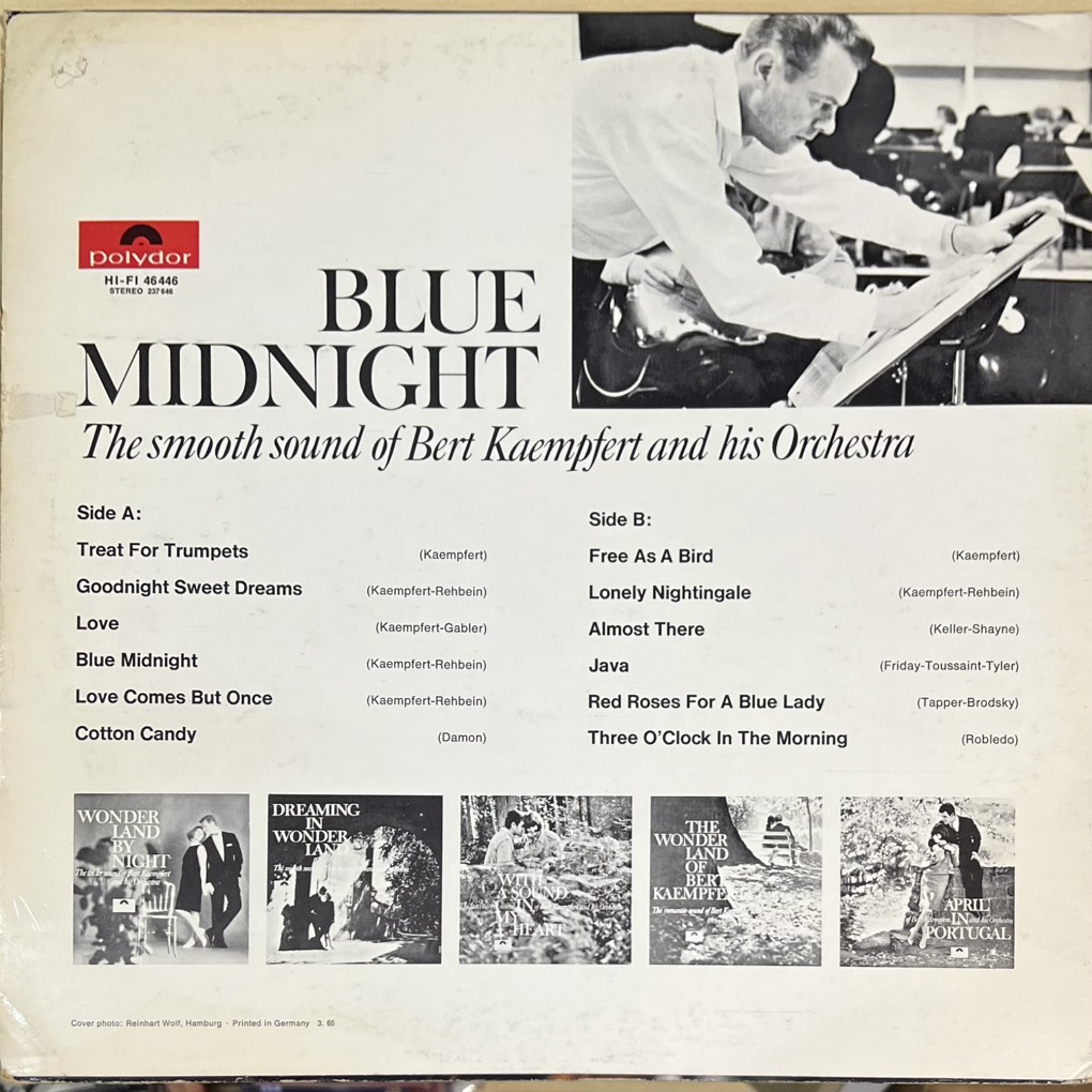 vinyl Bert Kaempfert And His Orchestra – Blue Midnight