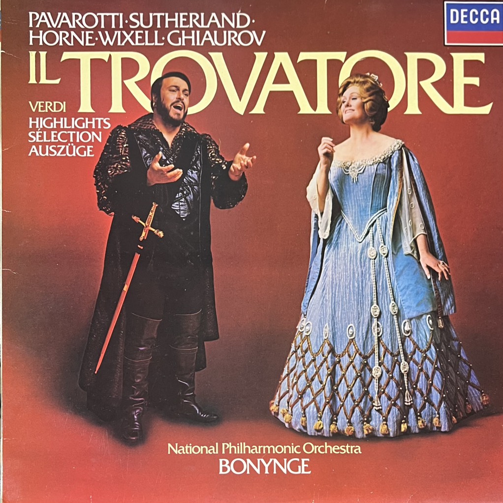 vinyl Verdi, Bonynge – Il Trovatore Highlights