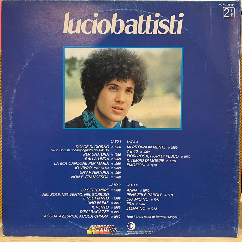 vinyl Lucio Battisti – Lucio Battisti