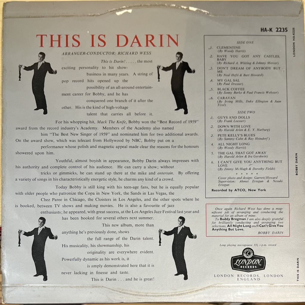 vinyl Bobby Darin – This Is Darin