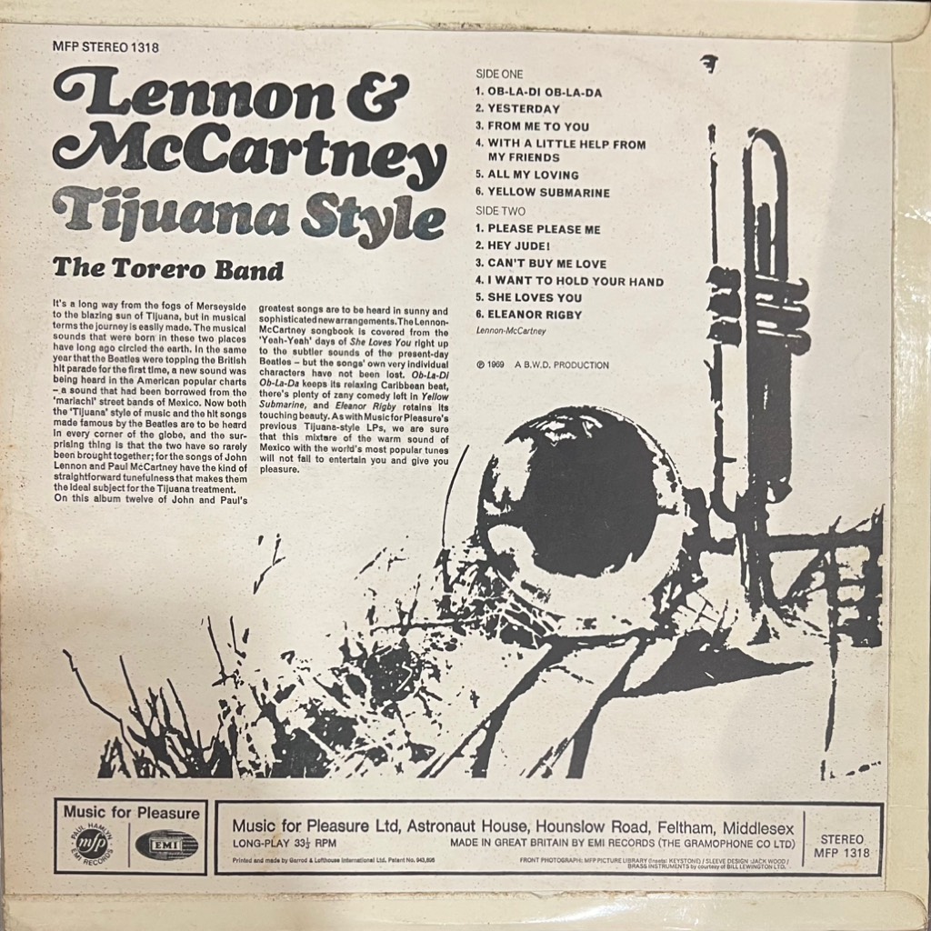 vinyl The Torero Band – Lennon & McCartney Tijuana Style