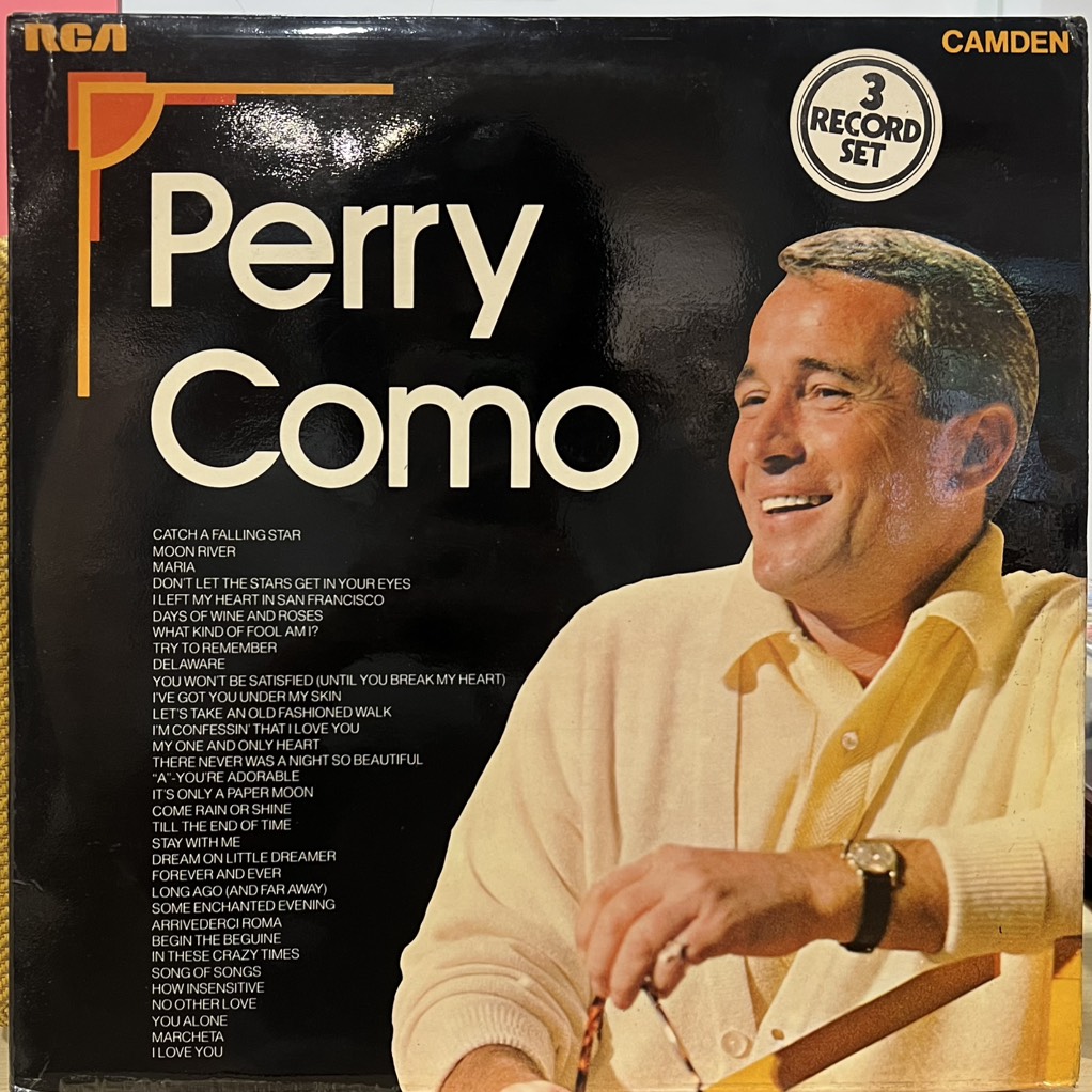 vinyl Perry Como 3 Record Set