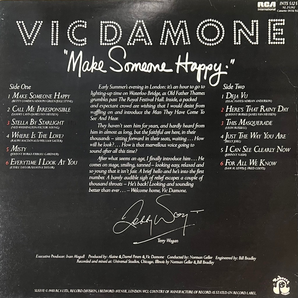 vinyl Vic Damone – Make Someone Happy
