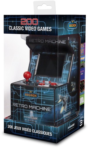 My Arcade DGUN-2577 Retro Machine: Mini Video Game Arcade Cabinet - 200 Games (Black)