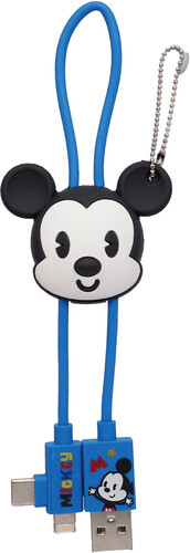 Disney Mickey Retro 3D Foam USB Cable Bag Clip (Keychain)