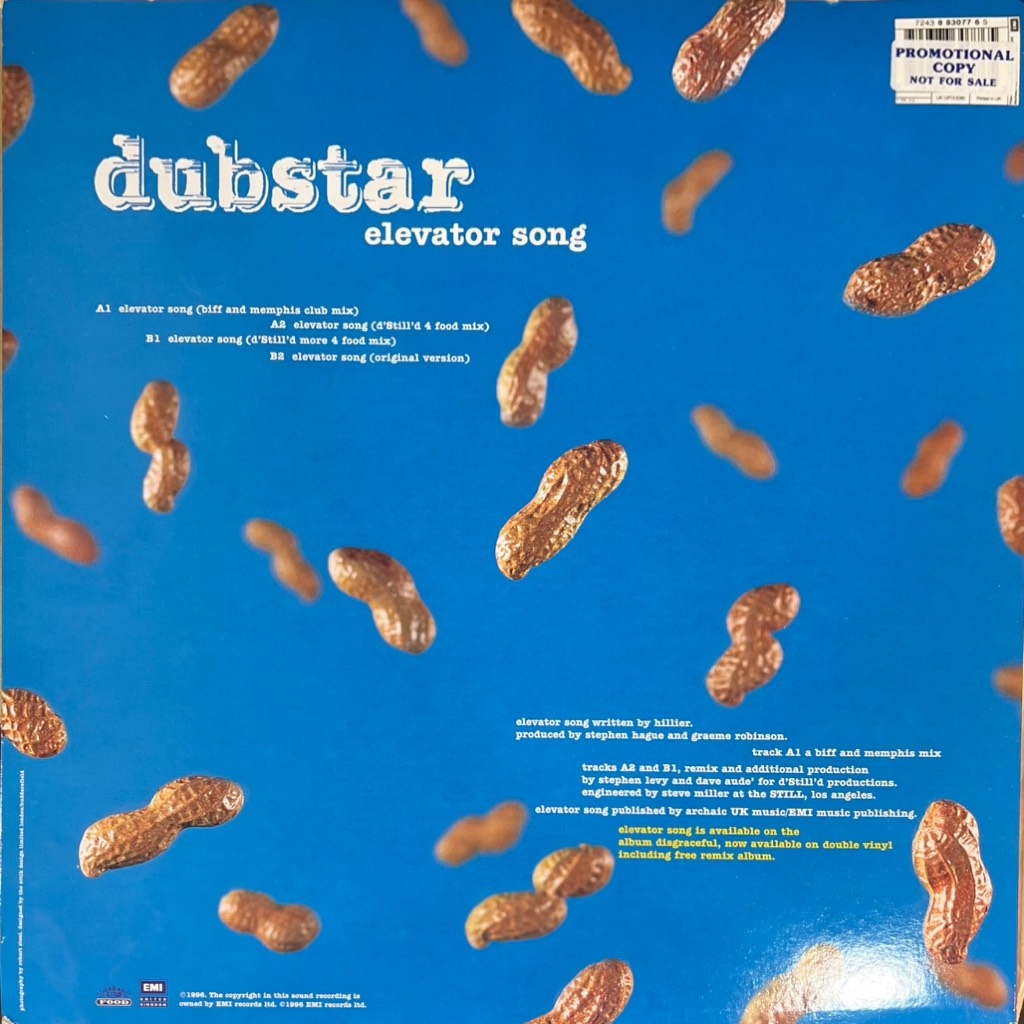 vinyl Dubstar  – Elevator Song - The Dance Mixes