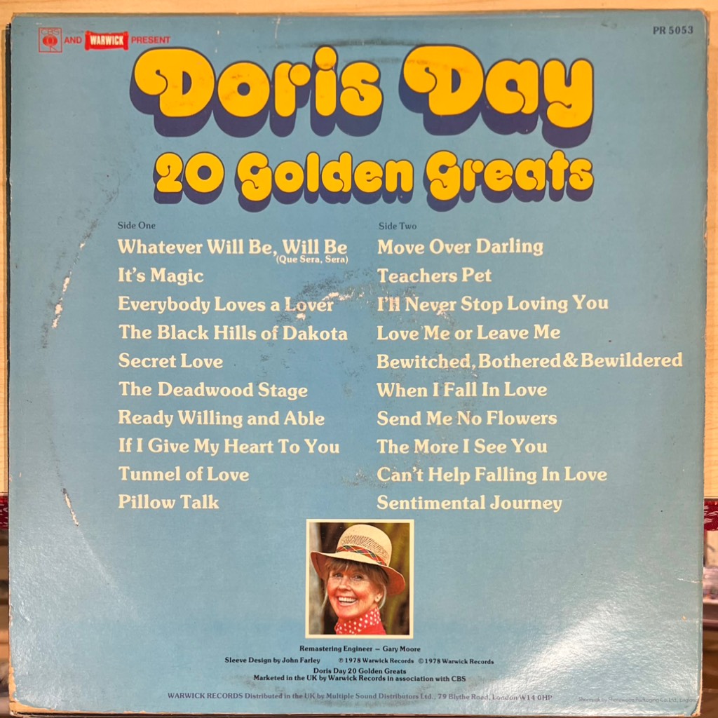 thuê vinyl Doris Day – 20 Golden Greats