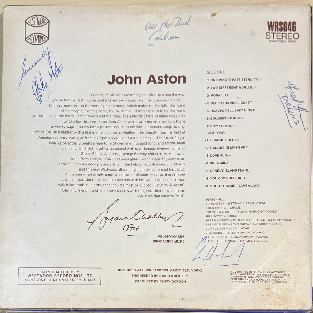 vinyl John Aston – Just An Old Fashioned Locket