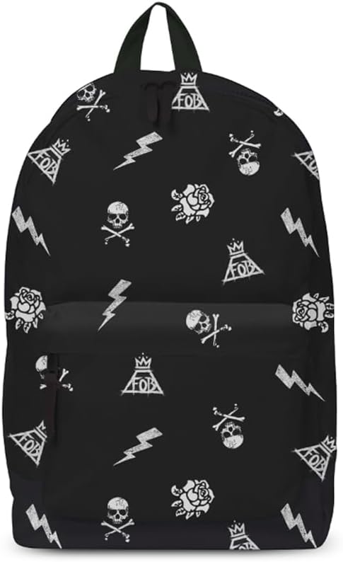 FALL OUT BOY BACKPACK - LOGO PATTERN (ROCKSAX)