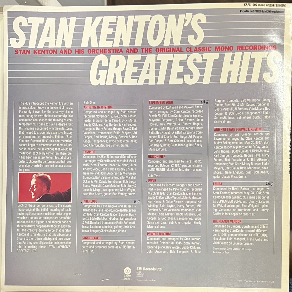 vinyl Stan Kenton And His Orchestra – Stan Kenton's Greatest Hits