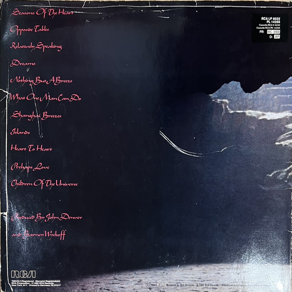 vinyl John Denver – Seasons Of The Heart