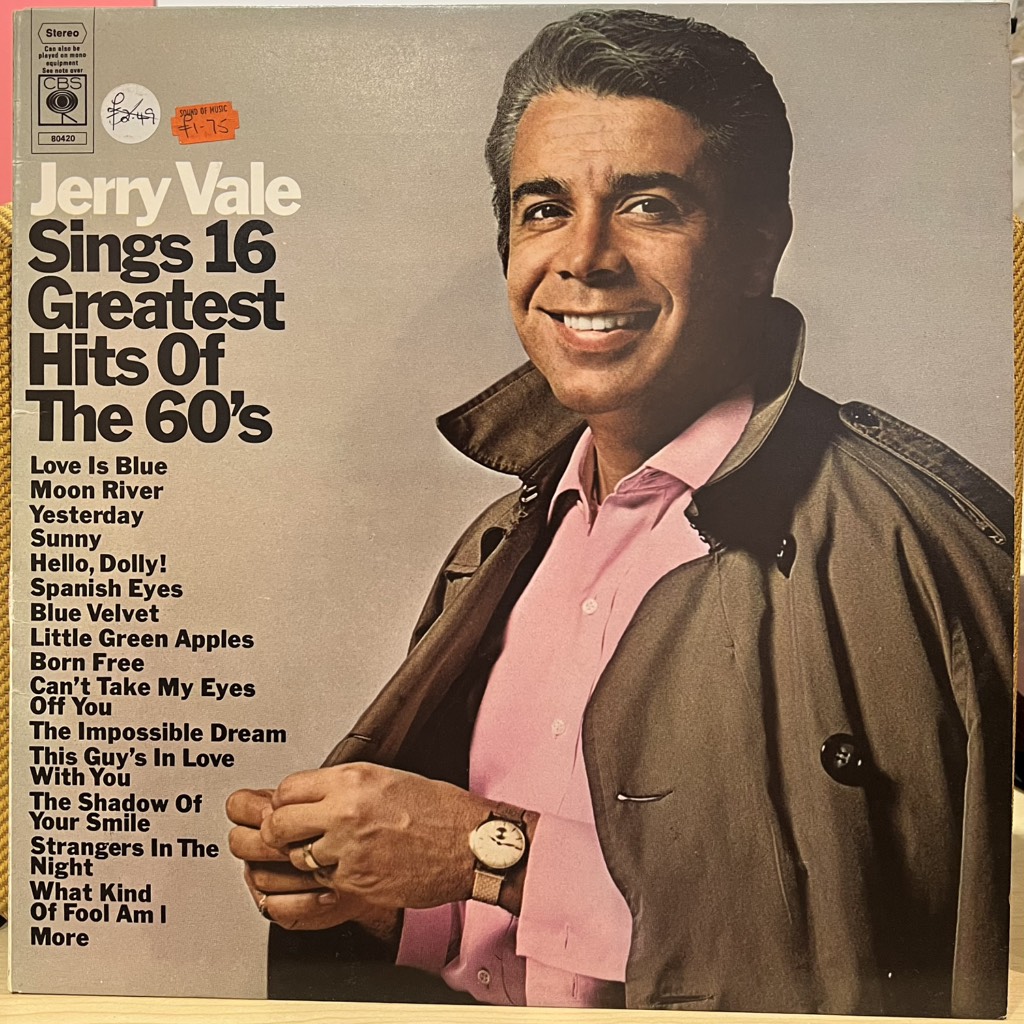 vinyl Jerry Vale – Sings 16 Greatest Hits Of The 60's