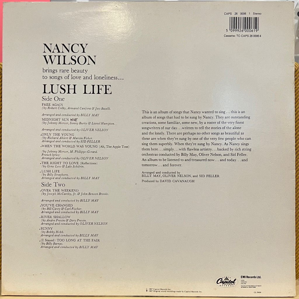 vinyl Nancy Wilson – Lush Life