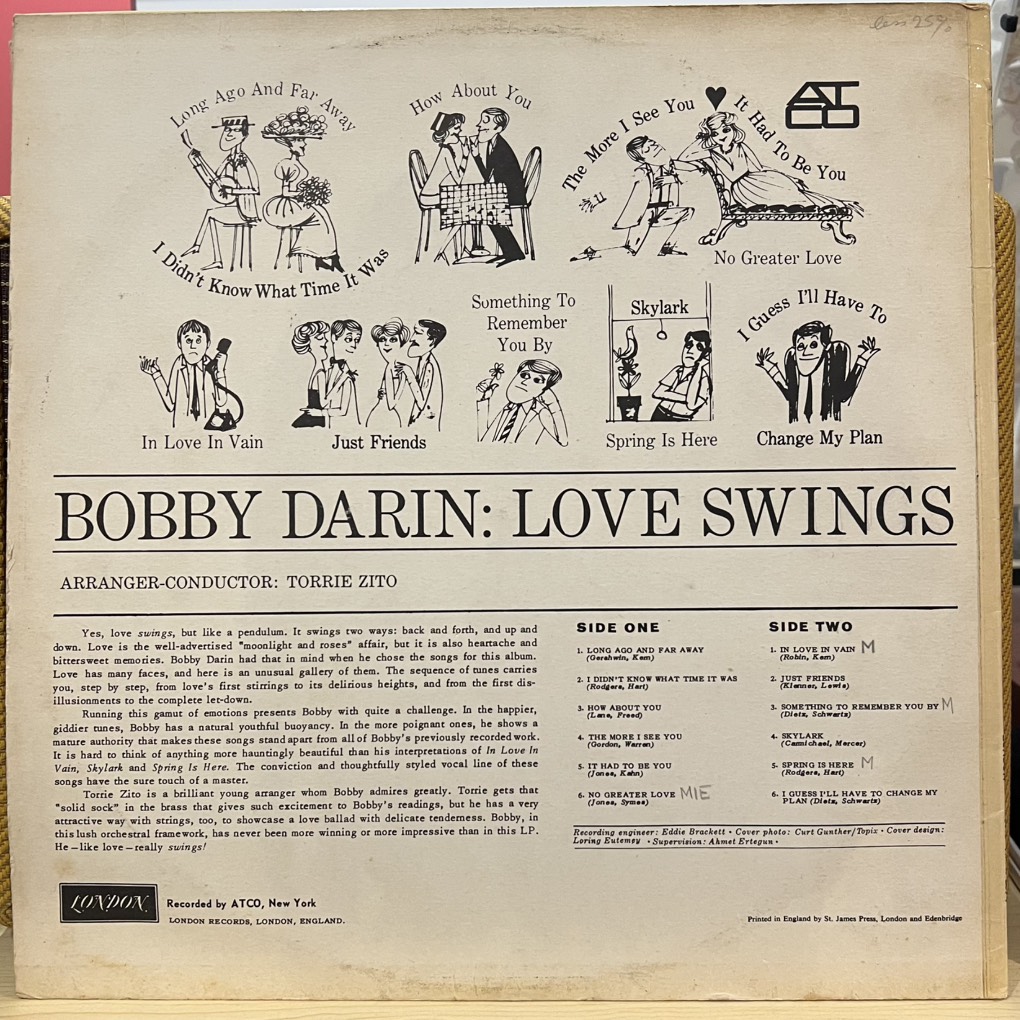 vinyl Bobby Darin – Love Swings