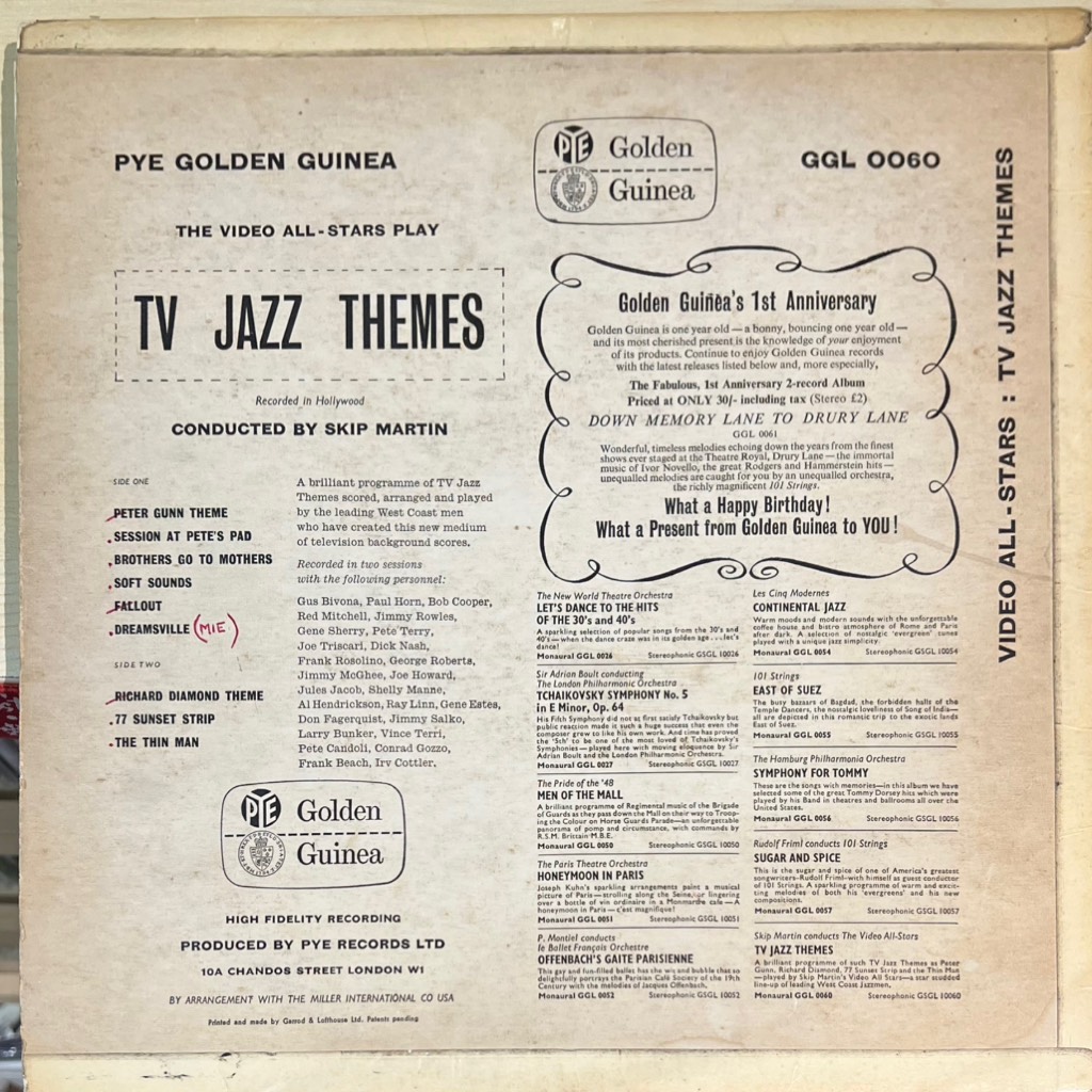vinyl Video All-Stars – TV Jazz Themes