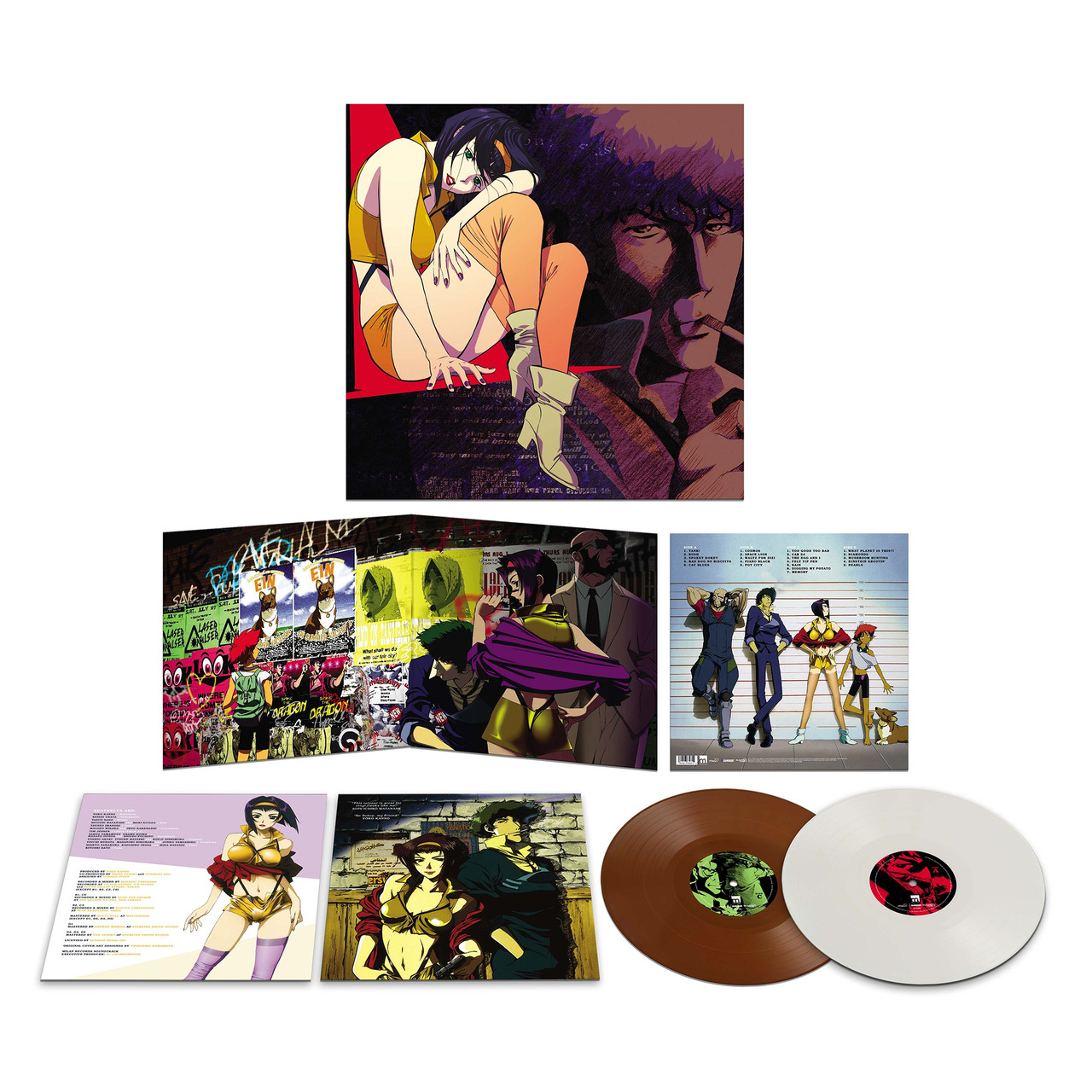 vinyl SEATBELTS - COWBOY BEBOP OST (EIN VARIANT) ( 2LP / 1- OPAQUE WHITE & OPAQUE BROWN )